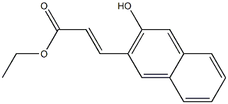 ethyl 3-(3-hydroxy-2-naphthyl)acrylate Struktur