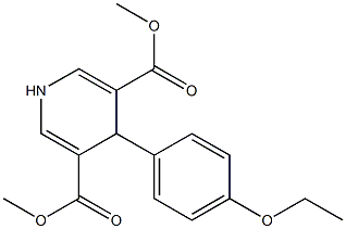 dimethyl 4-(4-ethoxyphenyl)-1,4-dihydro-3,5-pyridinedicarboxylate Struktur