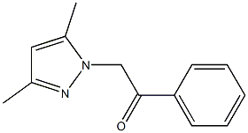 2-(3,5-dimethyl-1H-pyrazol-1-yl)-1-phenylethanone Struktur