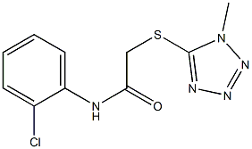 N-(2-chlorophenyl)-2-[(1-methyl-1H-tetraazol-5-yl)sulfanyl]acetamide Struktur