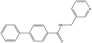 N-(pyridin-3-ylmethyl)[1,1'-biphenyl]-4-carboxamide Struktur