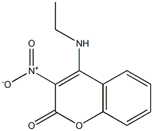 4-(ethylamino)-3-nitro-2H-chromen-2-one Struktur