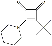 3-tert-butyl-4-(1-piperidinyl)-3-cyclobutene-1,2-dione Struktur