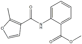 methyl 2-[(2-methyl-3-furoyl)amino]benzoate Struktur