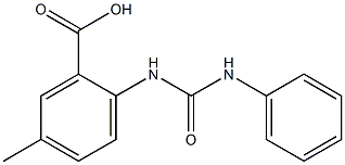 2-[(anilinocarbonyl)amino]-5-methylbenzoic acid Struktur