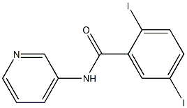 2,5-diiodo-N-(3-pyridinyl)benzamide Struktur