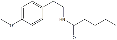 N-[2-(4-methoxyphenyl)ethyl]pentanamide Struktur