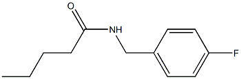 N-(4-fluorobenzyl)pentanamide Struktur