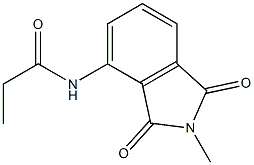 N-(2-methyl-1,3-dioxo-2,3-dihydro-1H-isoindol-4-yl)propanamide Struktur