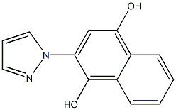 2-(1H-pyrazol-1-yl)-1,4-naphthalenediol Struktur