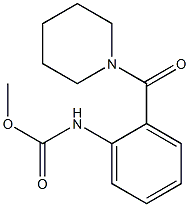 methyl2-(1-piperidinylcarbonyl)phenylcarbamate Struktur