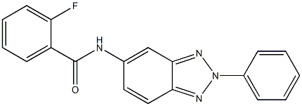 2-fluoro-N-(2-phenyl-2H-1,2,3-benzotriazol-5-yl)benzamide Struktur