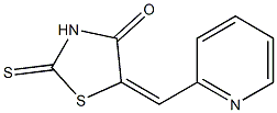 5-(2-pyridinylmethylene)-2-thioxo-1,3-thiazolidin-4-one Struktur