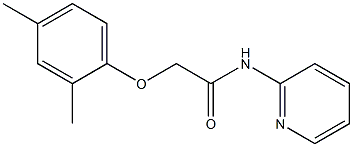 2-(2,4-dimethylphenoxy)-N-(2-pyridinyl)acetamide Struktur