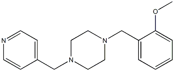 1-(2-methoxybenzyl)-4-(4-pyridinylmethyl)piperazine Struktur