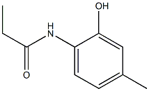 N-(2-hydroxy-4-methylphenyl)propanamide Struktur