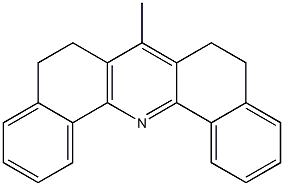 7-methyl-5,6,8,9-tetrahydrodibenzo[c,h]acridine Struktur