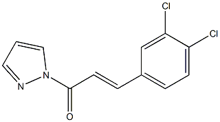 1-[3-(3,4-dichlorophenyl)acryloyl]-1H-pyrazole Struktur