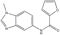 N-(1-methyl-1H-benzimidazol-5-yl)-2-furamide Struktur