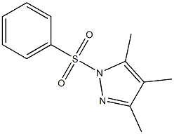 3,4,5-trimethyl-1-(phenylsulfonyl)-1H-pyrazole Struktur