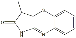 3-methyl-3,3a-dihydropyrrolo[3,2-b][1,4]benzothiazin-2(1H)-one Struktur