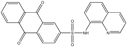 9,10-dioxo-N-(8-quinolinyl)-9,10-dihydro-2-anthracenesulfonamide Struktur