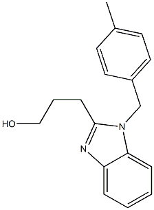 3-[1-(4-methylbenzyl)-1H-benzimidazol-2-yl]-1-propanol Struktur