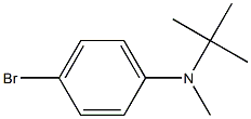 4-bromo-N-(tert-butyl)-N-methylaniline Struktur