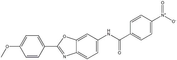 4-nitro-N-[2-(4-methoxyphenyl)-1,3-benzoxazol-6-yl]benzamide Struktur