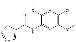 N-(4-chloro-2,5-dimethoxyphenyl)-2-thiophenecarboxamide Struktur