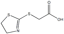 (4,5-dihydro-1,3-thiazol-2-ylsulfanyl)acetic acid Struktur