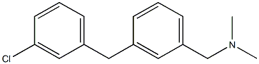 N-[3-(3-chlorobenzyl)benzyl]-N,N-dimethylamine Struktur