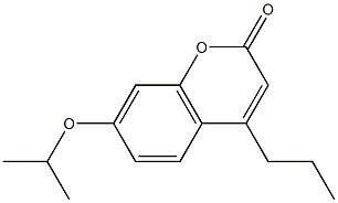 7-isopropoxy-4-propyl-2H-chromen-2-one Struktur