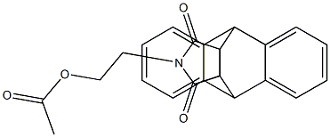 2-(16,18-dioxo-17-azapentacyclo[6.6.5.0~2,7~.0~9,14~.0~15,19~]nonadeca-2,4,6,9,11,13-hexaen-17-yl)ethyl acetate Struktur