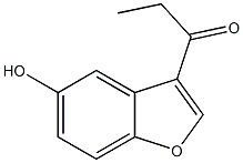 1-(5-hydroxy-1-benzofuran-3-yl)-1-propanone Struktur