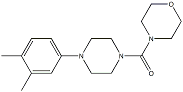 4-{[4-(3,4-dimethylphenyl)piperazin-1-yl]carbonyl}morpholine Struktur