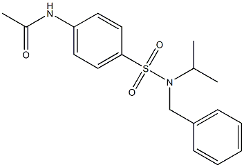 N-(4-{[benzyl(isopropyl)amino]sulfonyl}phenyl)acetamide Struktur