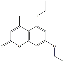 5,7-diethoxy-4-methyl-2H-chromen-2-one Struktur