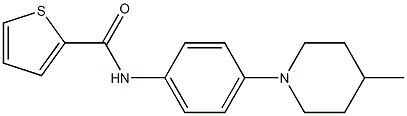 N-[4-(4-methylpiperidin-1-yl)phenyl]thiophene-2-carboxamide Struktur