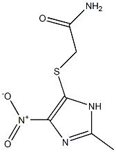 2-({4-nitro-2-methyl-1H-imidazol-5-yl}sulfanyl)acetamide Struktur