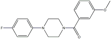 3-{[4-(4-fluorophenyl)-1-piperazinyl]carbonyl}phenyl methyl ether Struktur