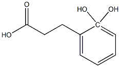 2,2-Dihydroxyphenylpropionic acid Struktur