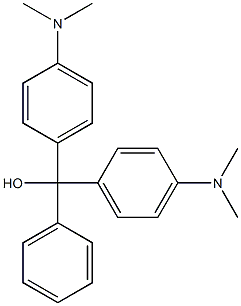 4,4'-Bis(N,N-dimethylamino)triphenyl carbinol Struktur