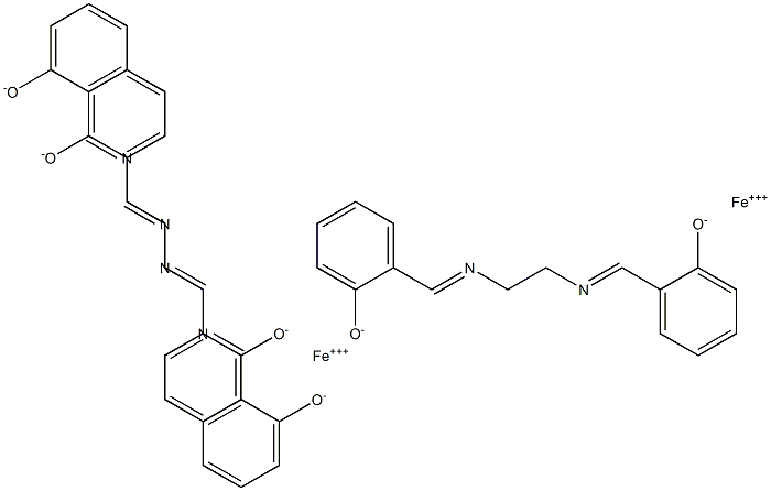 N,N'-Bis(salicylidene)ethylenediamine iron salt Struktur