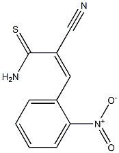 (Z)-2-cyano-3-(2-nitrophenyl)-2-propenethioamide Struktur