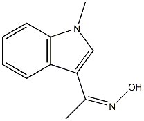 1-(1-methyl-1H-indol-3-yl)-1-ethanone oxime Struktur