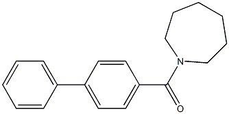 1-azepanyl([1,1'-biphenyl]-4-yl)methanone Struktur