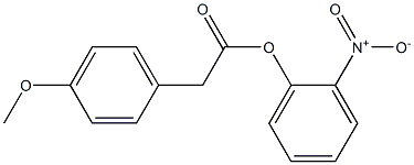 2-nitrophenyl 2-(4-methoxyphenyl)acetate Struktur