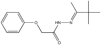 2-phenoxy-N'-[(E)-1,2,2-trimethylpropylidene]acetohydrazide Struktur