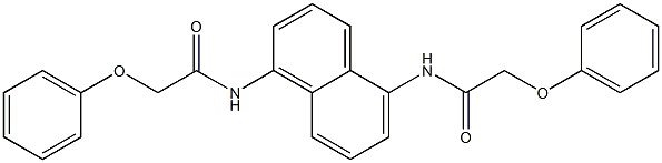 2-phenoxy-N-{5-[(2-phenoxyacetyl)amino]-1-naphthyl}acetamide Struktur